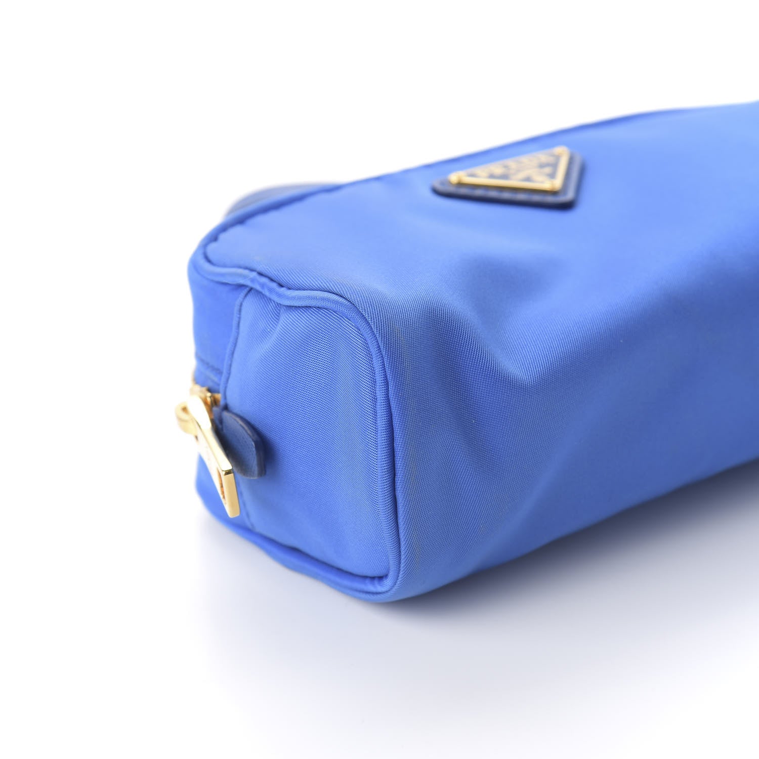 Prada Tessuto Nylon Saffiano Wristlet Azzurro 6 of 10