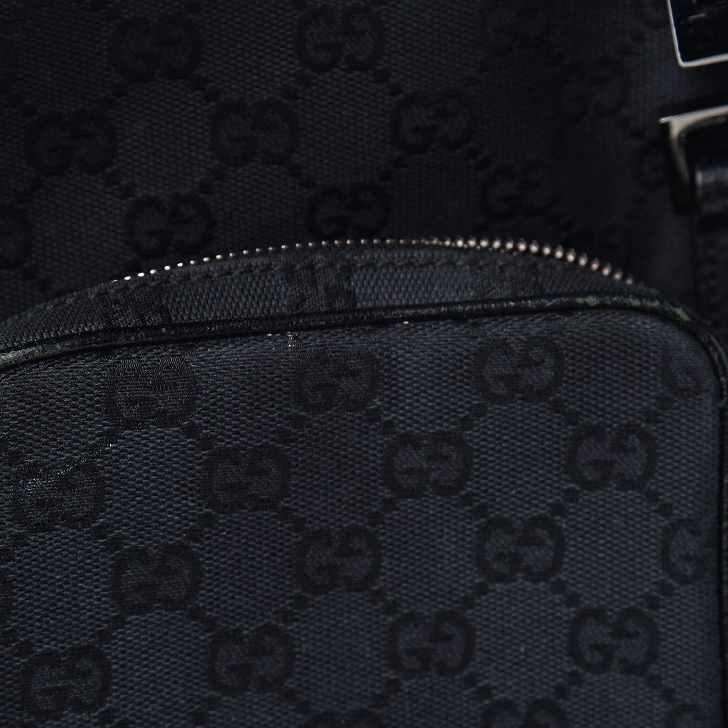 Gucci GG Monogram Single Buckle Backpack Black 9 of 18