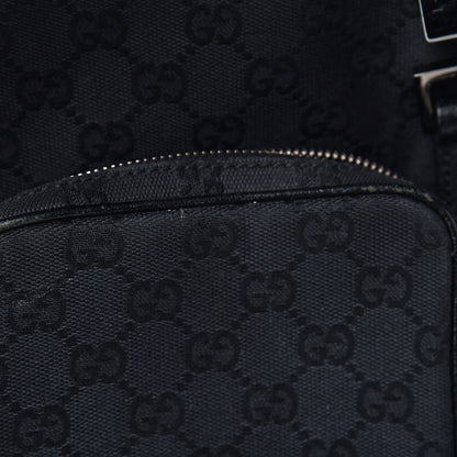 Gucci GG Monogram Single Buckle Backpack Black 9 of 18