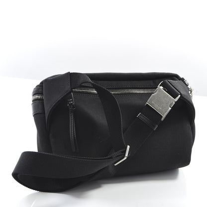 Saint Laurent Canvas Calfskin City Belt Bag Black 2 of 8