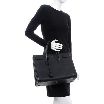 Saint Laurent Calfskin Large Sac De Jour Carryall Black 2 of 22