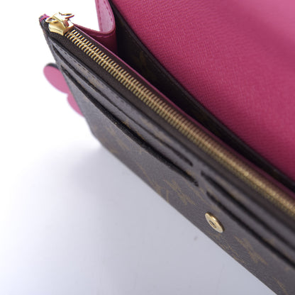 Louis Vuitton Monogram Bloom Flower Emilie Wallet 10 of 11