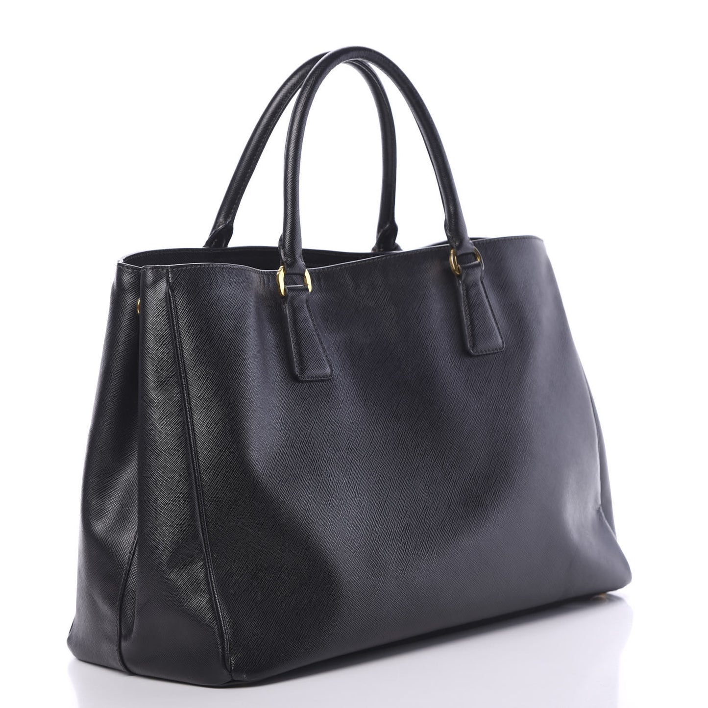 Saffiano Lux Medium Tote Black