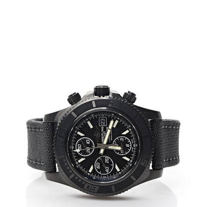Breitling Black Steel Nylon 44mm SuperOcean II Chronograph Automatic Watch Black M13341 2 of 6