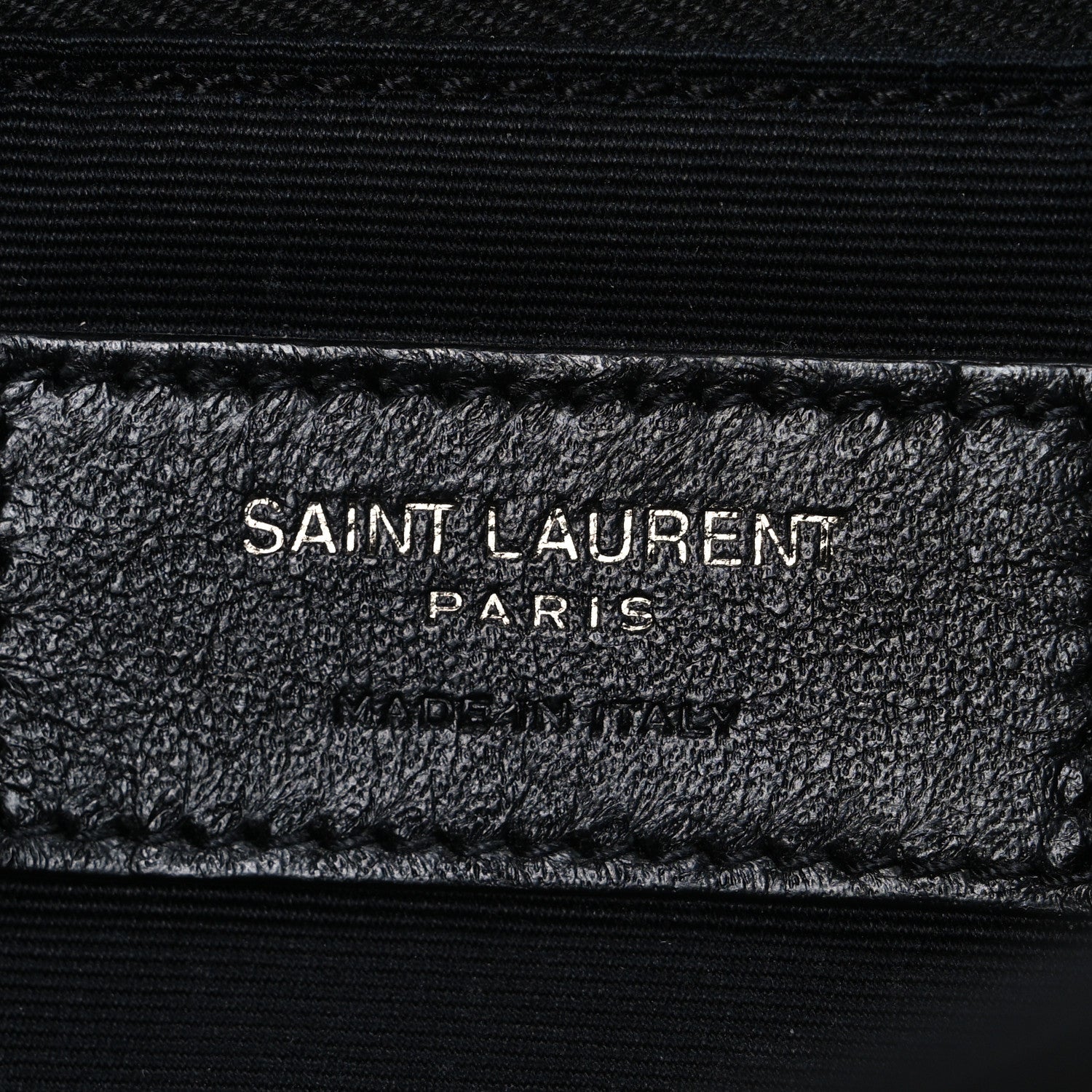 Saint Laurent Crocodile Embossed Lambskin Monogram Medium Niki Chain Satchel Black 6 of 10
