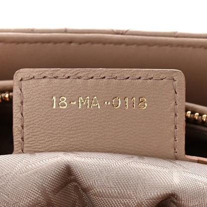 Christian Dior Lambskin Cannage Medium Lady Dior Beige 7 of 11