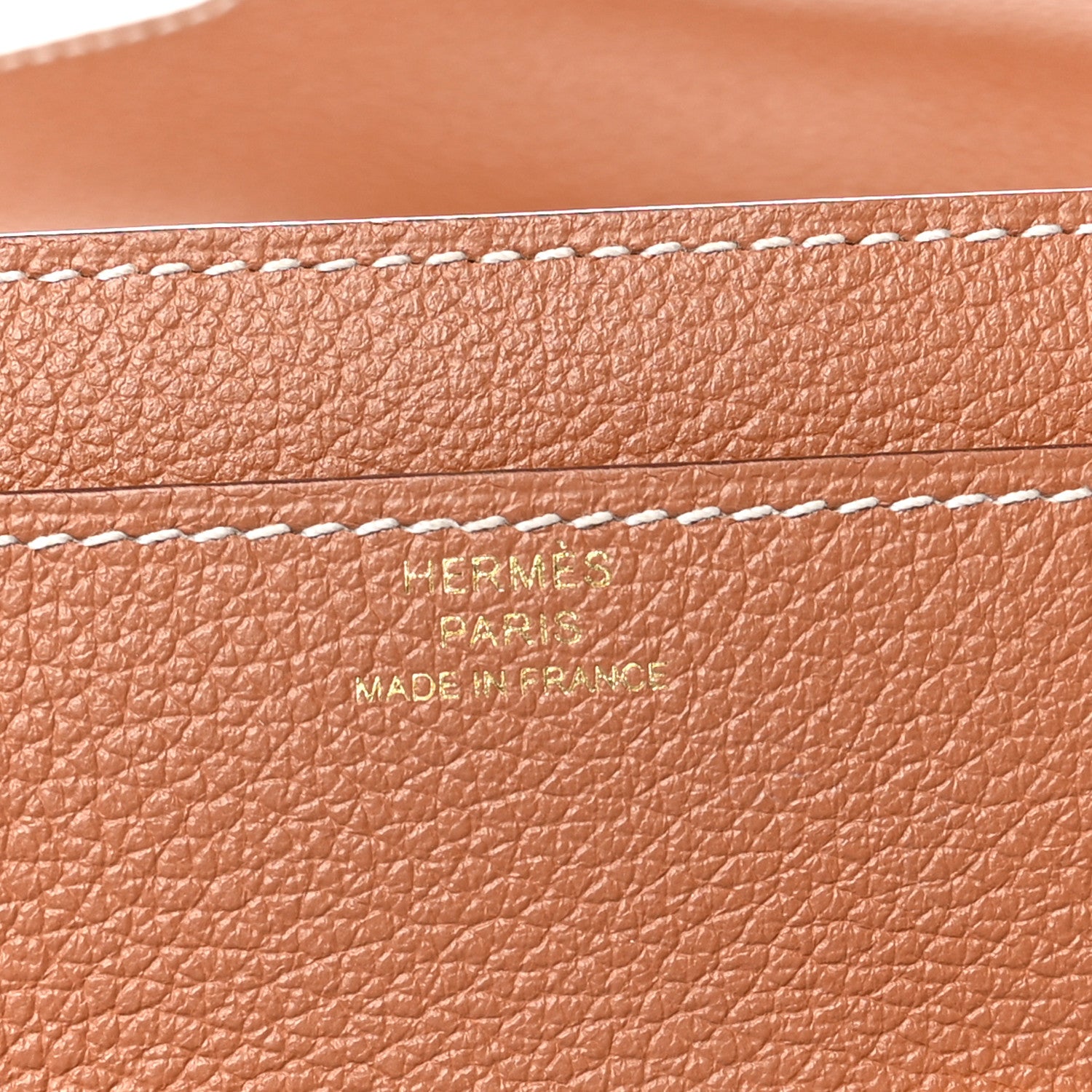 Hermes Evercolor Constance Wallet To Go Gold 7 of 11