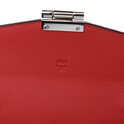 MCM Visetos Large Patricia Wallet On Chain Black Red 8 of 11