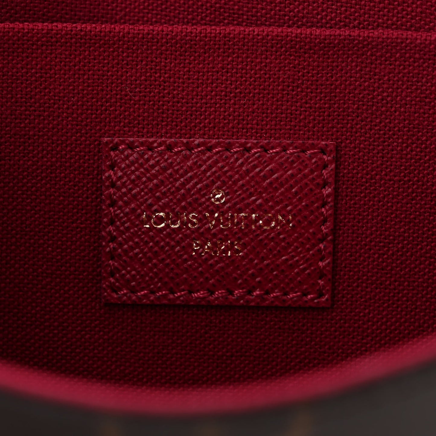 Monogram Pochette Felicie Chain Wallet Fuchsia