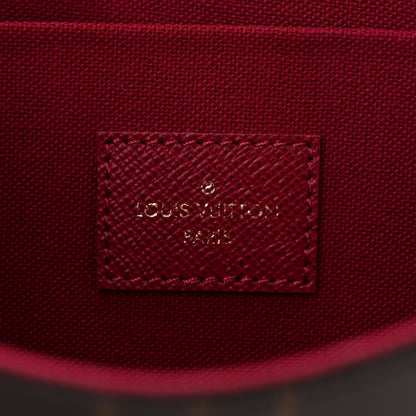 Louis Vuitton Monogram Pochette Felicie Chain Wallet Fuchsia 7 of 11