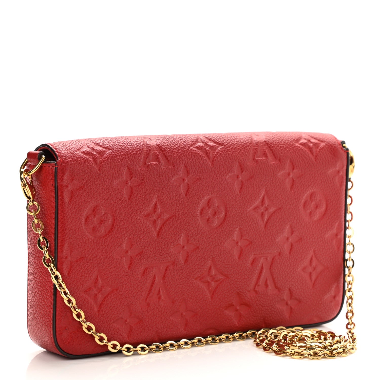 Louis Vuitton Empreinte Pochette Felicie Chain Wallet Scarlet 4 of 10