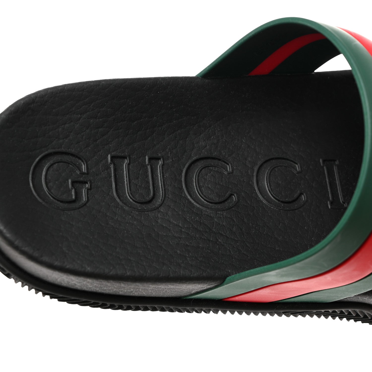 Gucci Rubber Web Mens Slide Sandals 9 Green Red 7 of 9