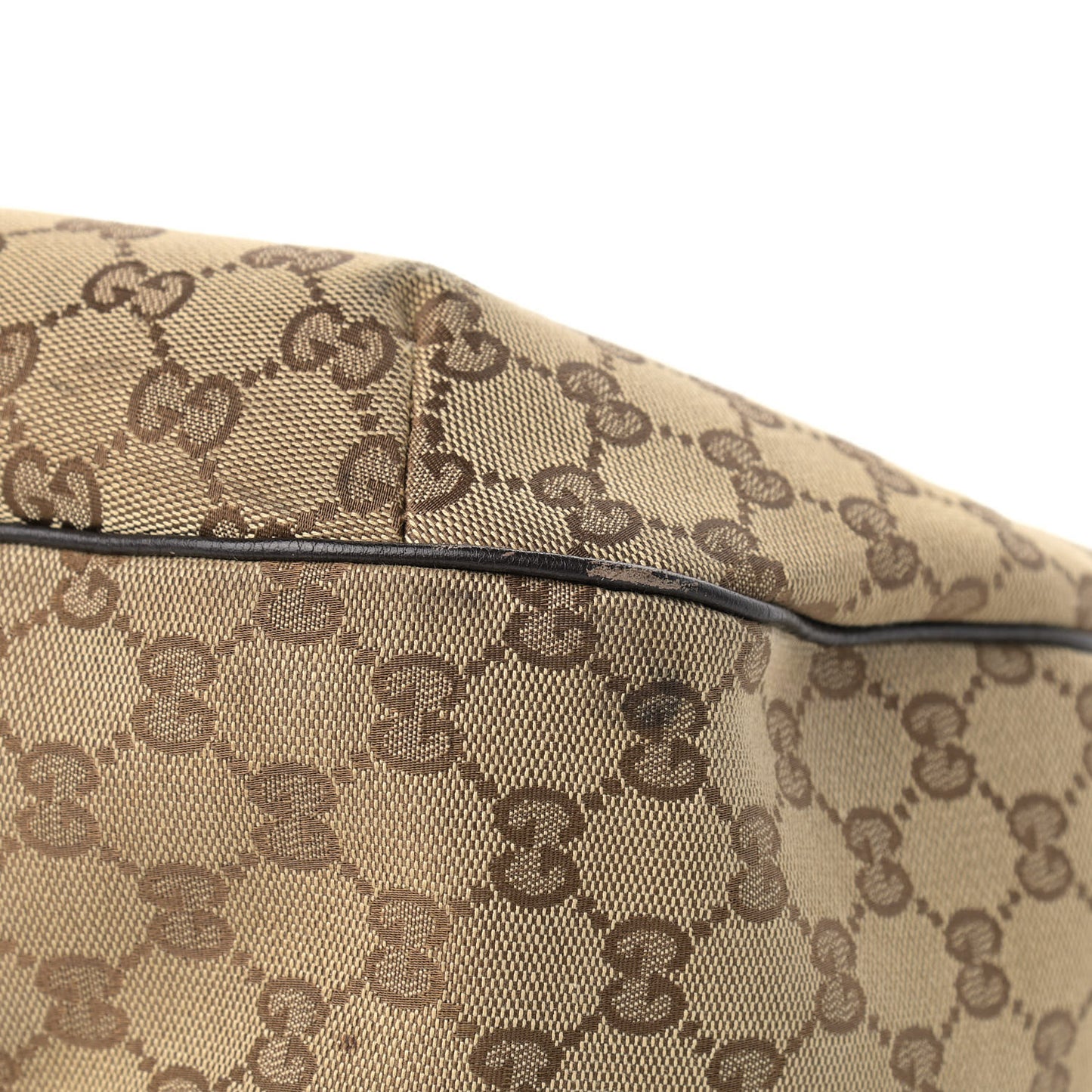 Monogram Large New Ladies Web Hobo Dark Brown