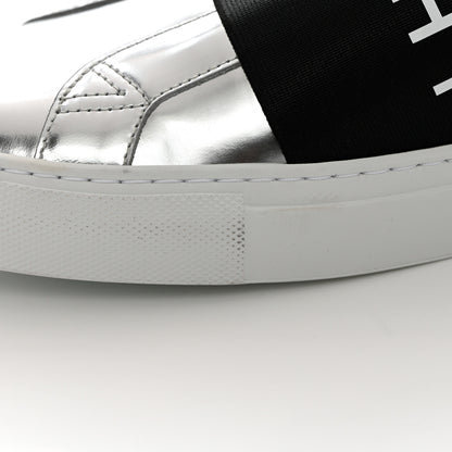 Givenchy Calfskin Band Logo Mens Urban Street Sneakers 43 Silvery 9 of 11