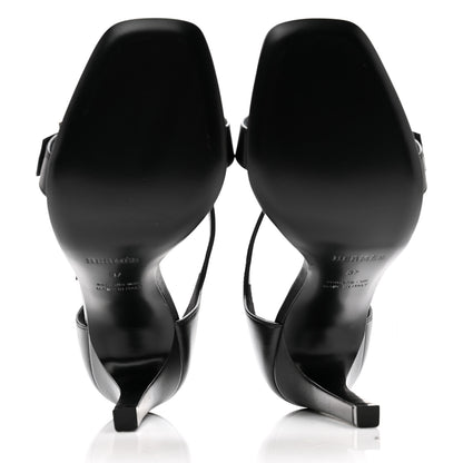Hermes Chevre Judy 105 Sandals 37 Black 5 of 9