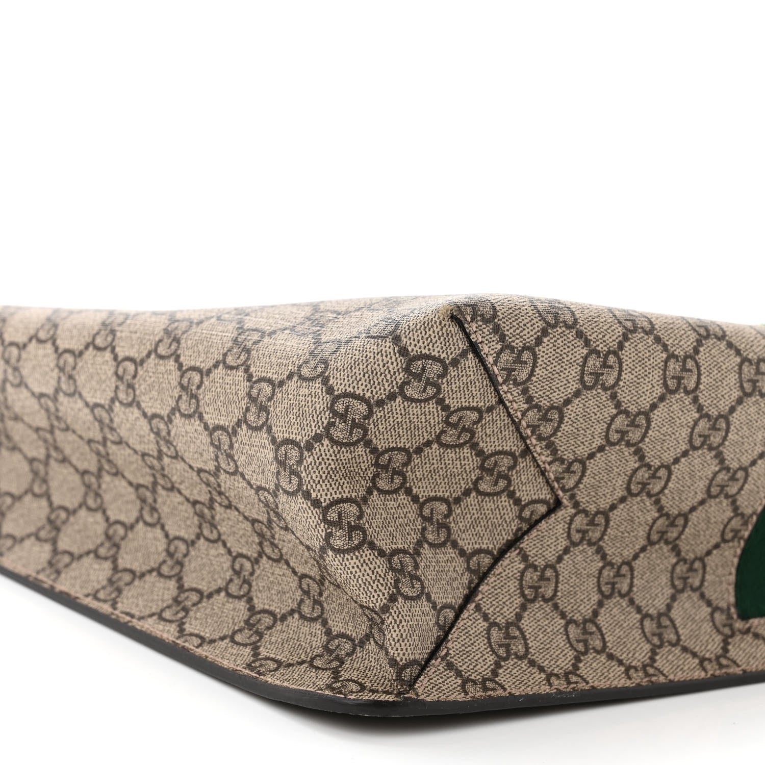 Gucci GG Supreme Monogram Web Animalier Bee Vertical Tote Brown 9 of 10