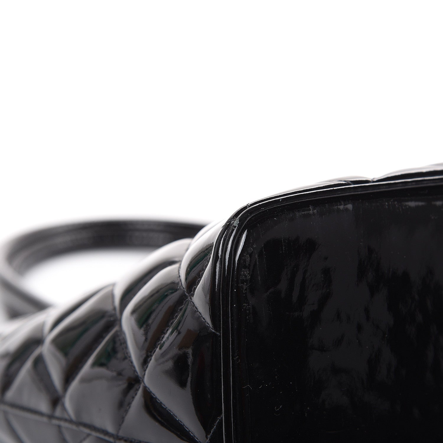 Chanel Patent Quilted Medallion Tote Black 9 of 12