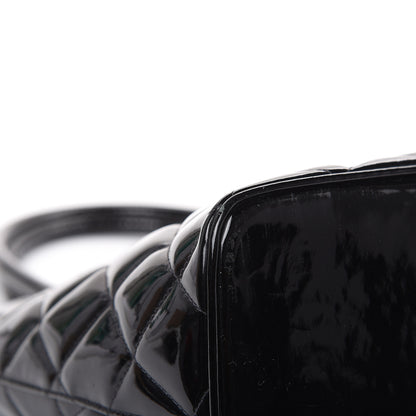 Chanel Patent Quilted Medallion Tote Black 9 of 12