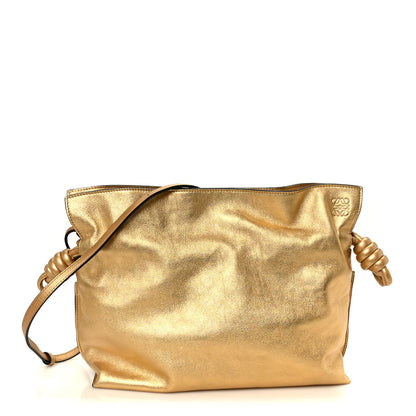 Loewe Metallic Lambskin Medium Flamenco Knot Gold 1 of 10