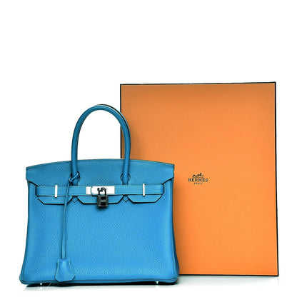 Hermes Togo Birkin 30 Bleu Zanzibar Malachite 28 of 28