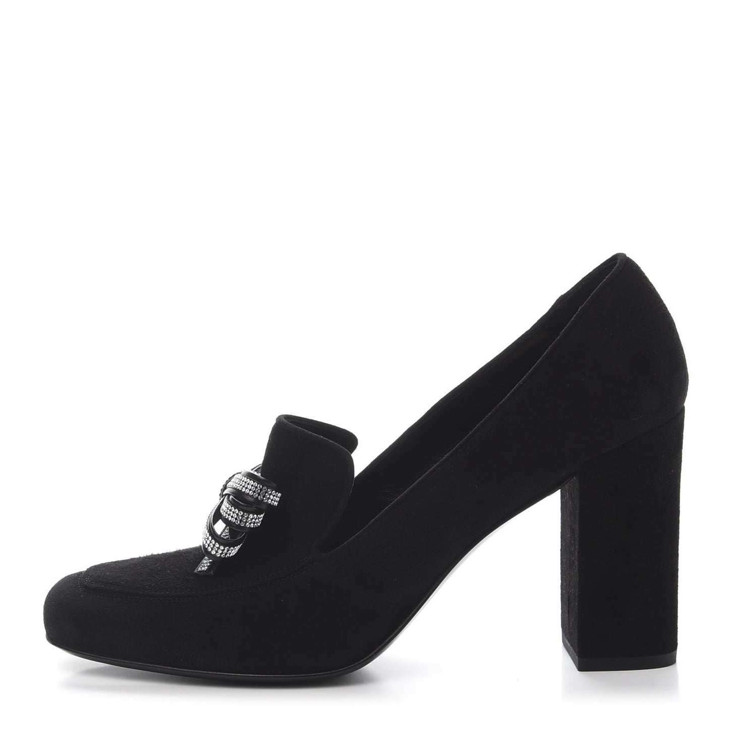 Kid Scamosciato Crystal Bow Pumps 39 Black