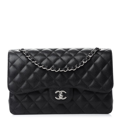 Chanel Caviar Quilted Jumbo Double Flap Black 1 of 11