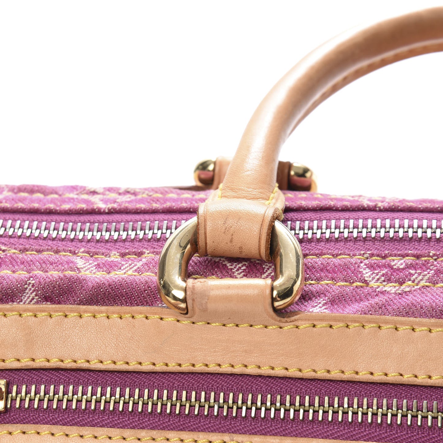 Monogram Denim Neo Speedy Fuchsia