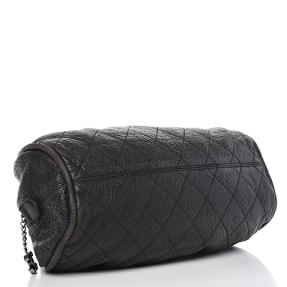 Chanel Distressed Lambskin Le Marais Bowler Black 4 of 11