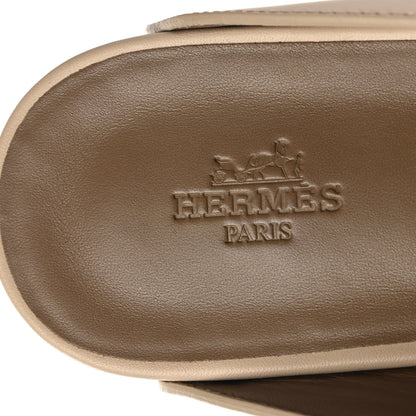 Hermes Calfskin Calya Mules 39 Hetre 7 of 9