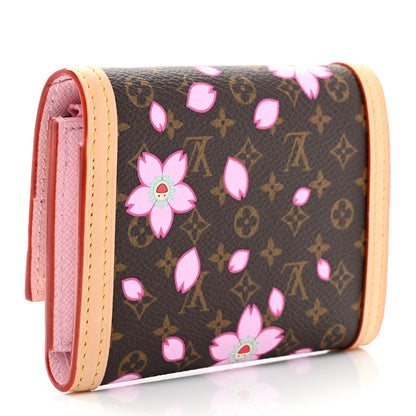 Louis Vuitton LV X TM Monogram Cherry Blossom Victorine Wallet Sakura Brown 3 of 6
