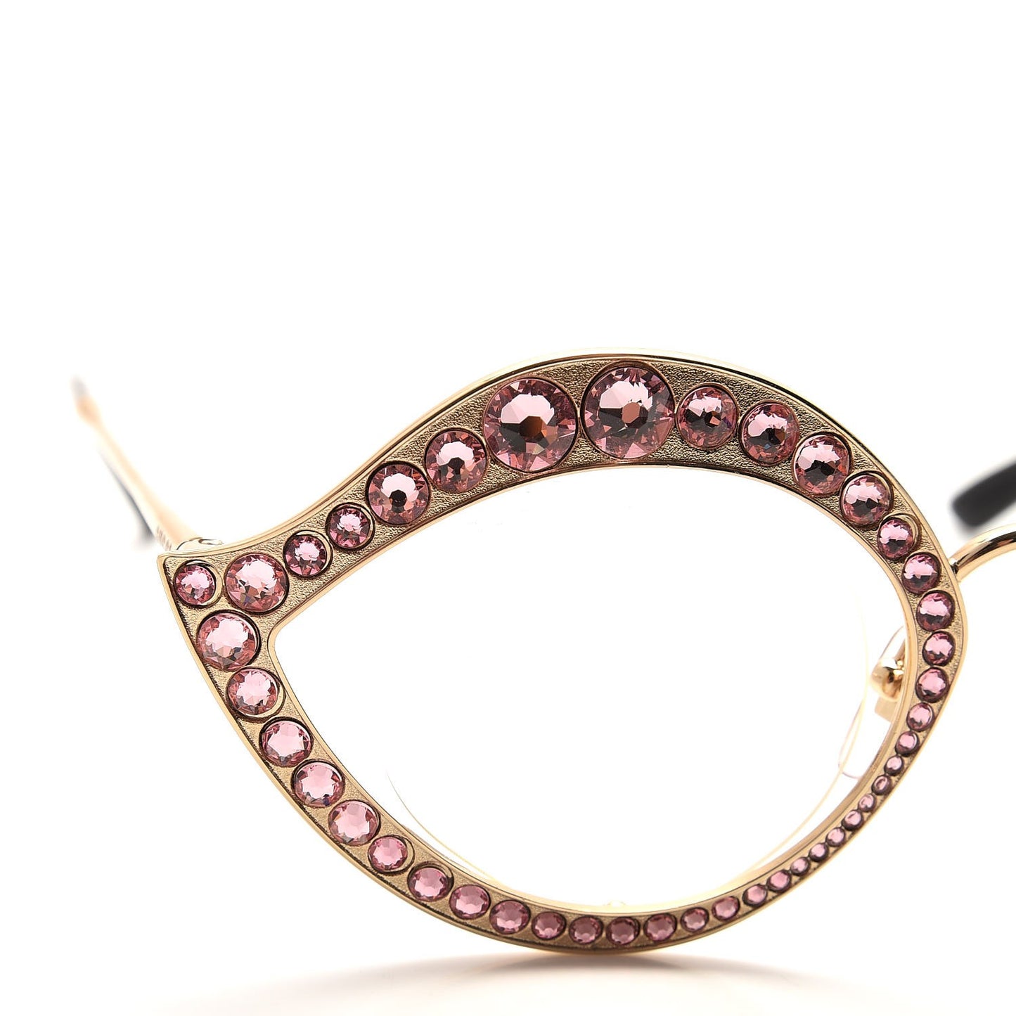 Metal Crystal Cat Eye Sunglasses GG0046S Light Pink