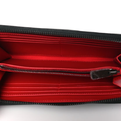 Christian Louboutin Calfskin Padded Loubinthesky Embossed Wallet Black 5 of 6