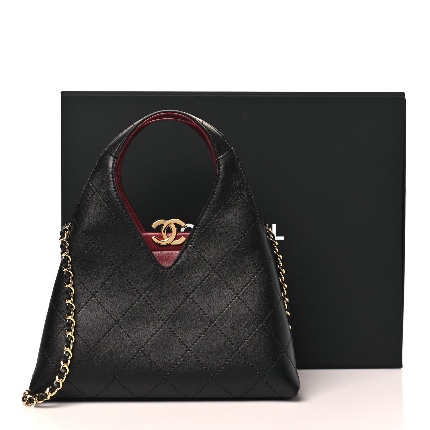 Chanel Calfskin Chic Lady Small Shopping Tote Black 11 of 11