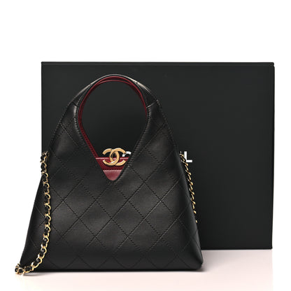 Chanel Calfskin Chic Lady Small Shopping Tote Black 11 of 11