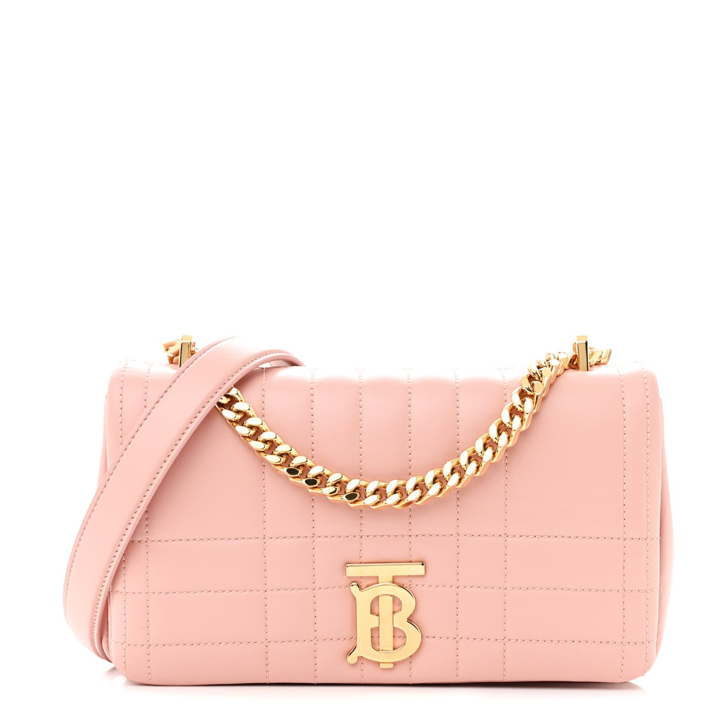 Lambskin Quilted Small Lola Bag Dusty Pink