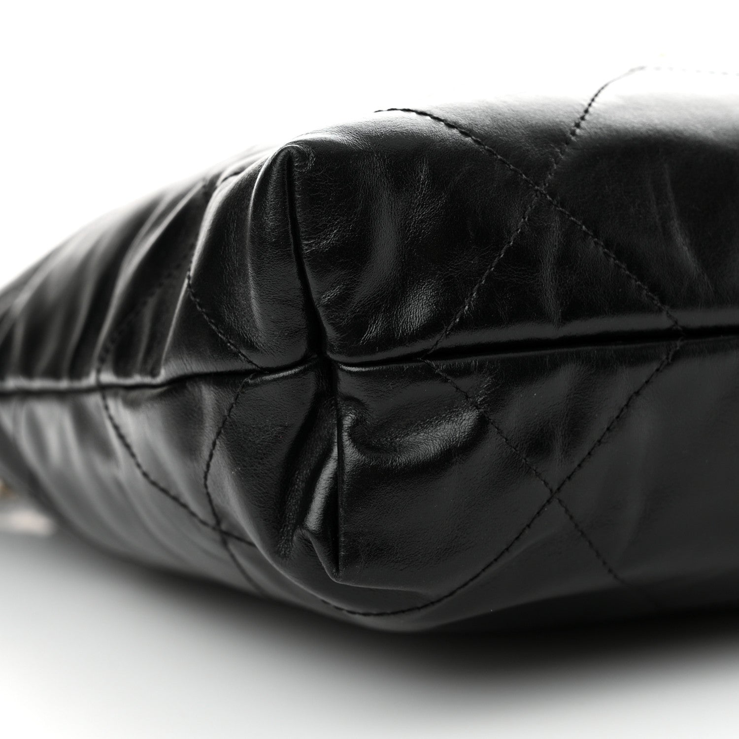 Chanel Shiny Calfskin Quilted Small Chanel 22 Black 10 of 11