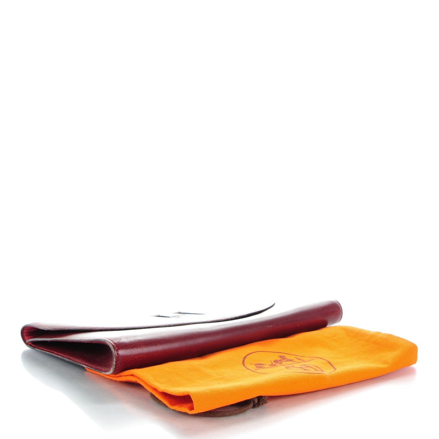 Hermes Box Gaine Clutch Rouge H 4 of 15