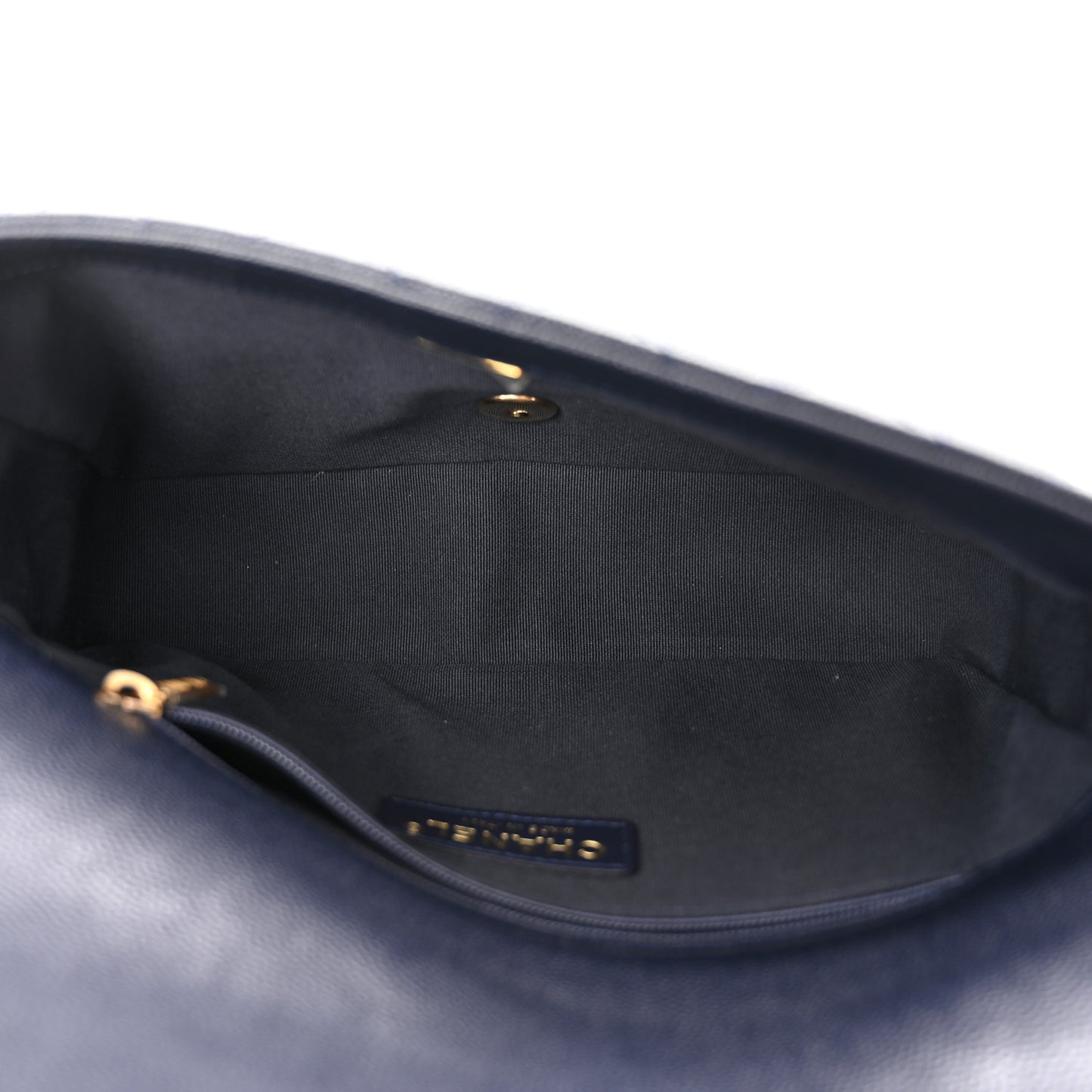 Caviar Quilted Small CC You Flap Dark Blue