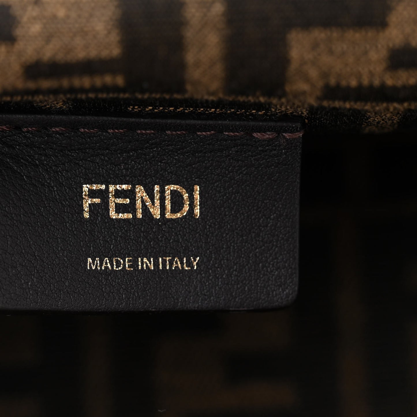 Shiny Nappa Small Fendi First Caramello