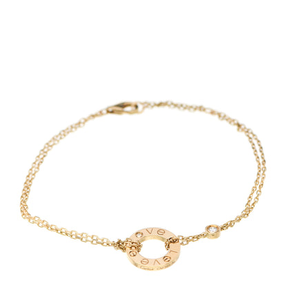 Cartier 18K Yellow Gold Diamond LOVE Bracelet 1 of 8