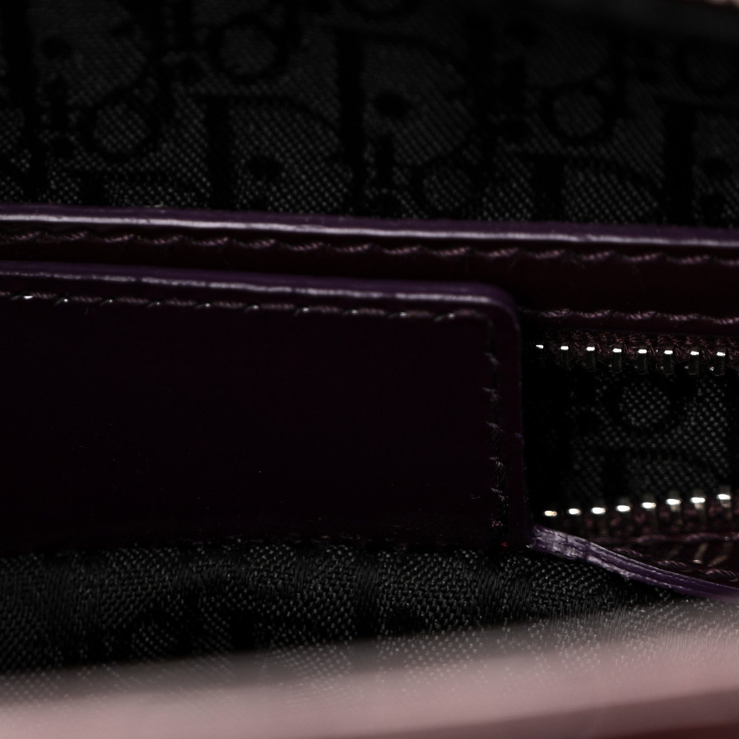 Christian Dior Patent Cannage Large Lady Dior Violet Purple 7 of 10
