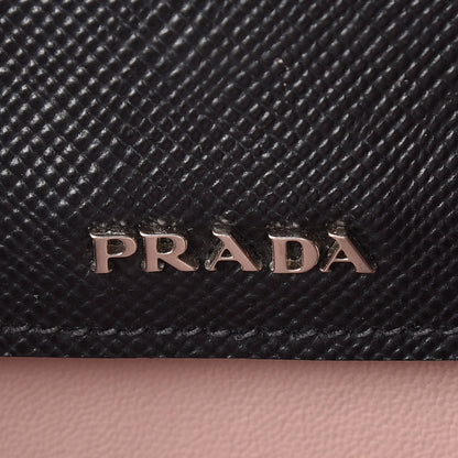 Prada Saffiano Cuir Medium Double Handle Tote Black Mughetto 10 of 11