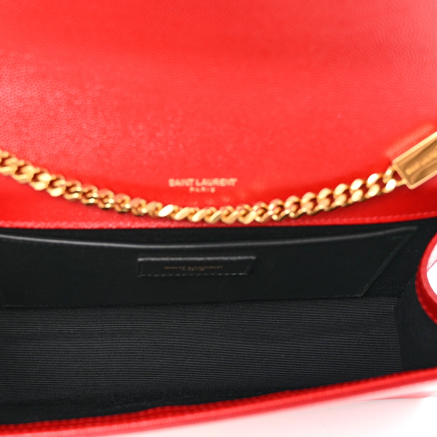 Grain De Poudre Medium Monogram Kate Satchel Rouge Eros