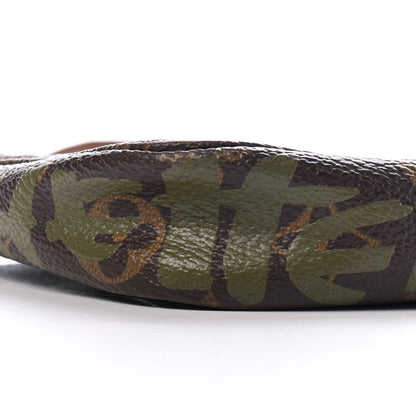 Louis Vuitton Monogram Graffiti Pochette Accessories Kaki 8 of 9