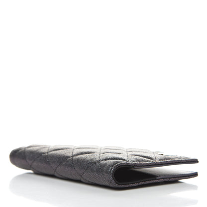 Chanel Iridescent Caviar Quilted Passport Holder Black 4 of 8