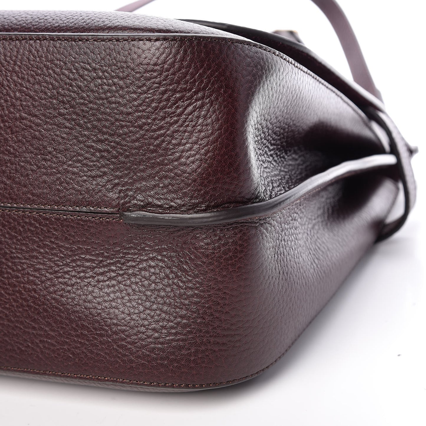 Natural Grain Leather Amberley Satchel Oxblood