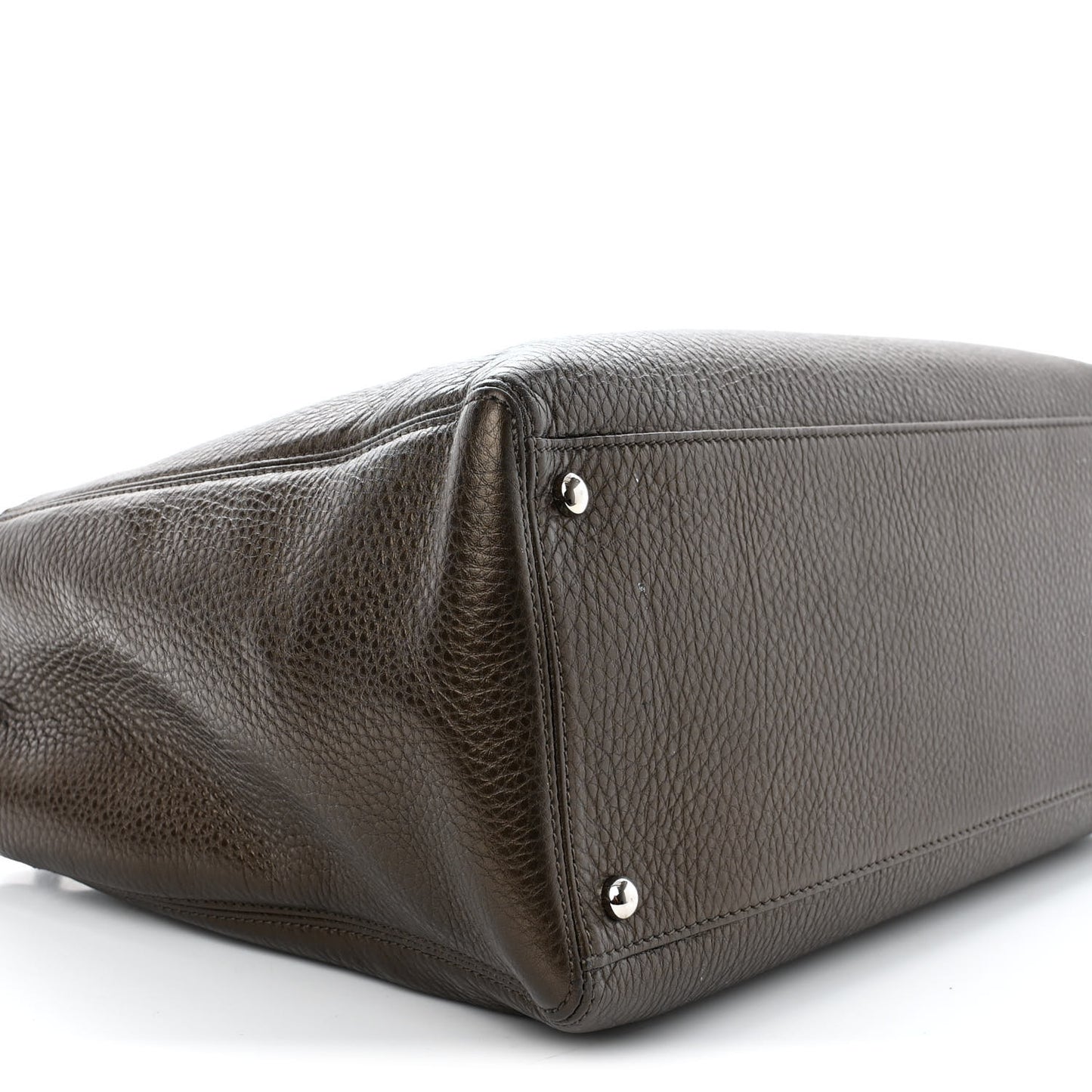 Metallic Deerskin Cerf Executive Shopper Tote Copper