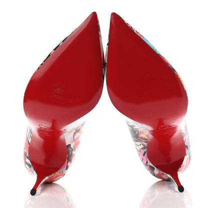 Christian Louboutin Patent Graphic Love Hot Chick 100 Pumps 39 Multicolor 6 of 9