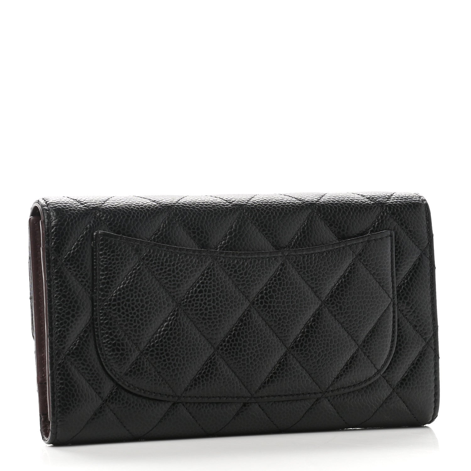 Chanel Caviar Quilted Large Flap Wallet Black 3 of 9