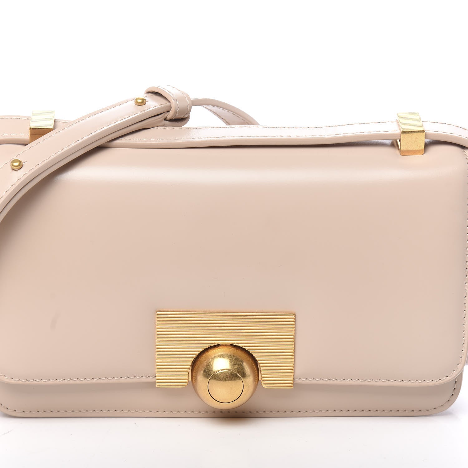Bottega Veneta Spazzolato Calfskin Classic Mini BV Bag Nude 9 of 9
